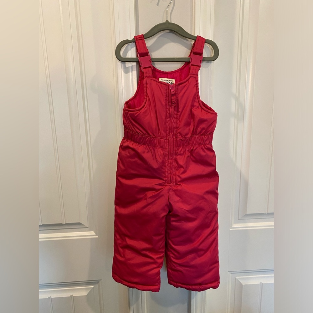 Pink Osh Kosh Toddler Girls Snow Overalls 24 months / 2T